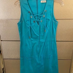 Blue Calvin Klein Dress with Pockets